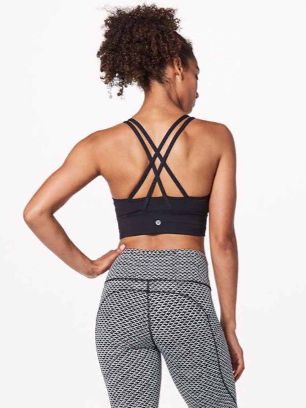 NWT Lululemon Energy Bra Long Line Black Size 2
